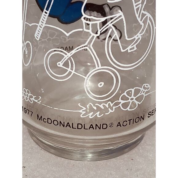 Vtg McDonalds 1977 Officer Big Mac Glass McDonaldand Action Series Collection - Picture 4 of 7